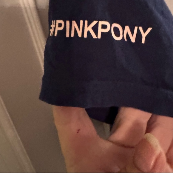 Pink Pony Ralph Lauren LOVE Tee Shirt Cotton Navy & Pink Size SP - Picture 3 of 9